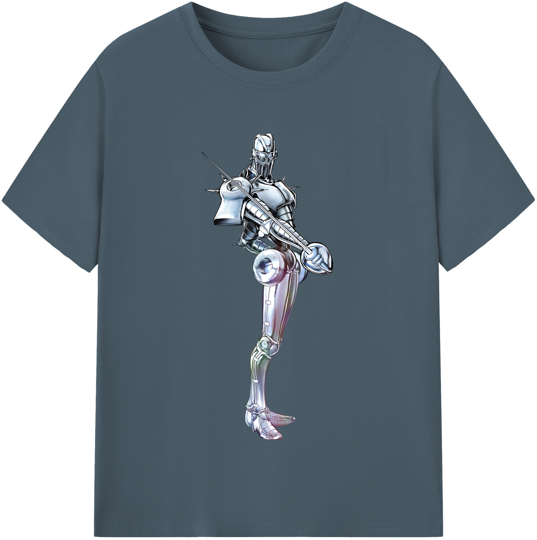 （画像用） ジョジョの奇妙な冒険 ジャン＝ピエール?ポルナレフ JoJo's Bizarre Adventure Jan Pierre Polnareff 綿100％半袖Tシャツ（フロントプリント）